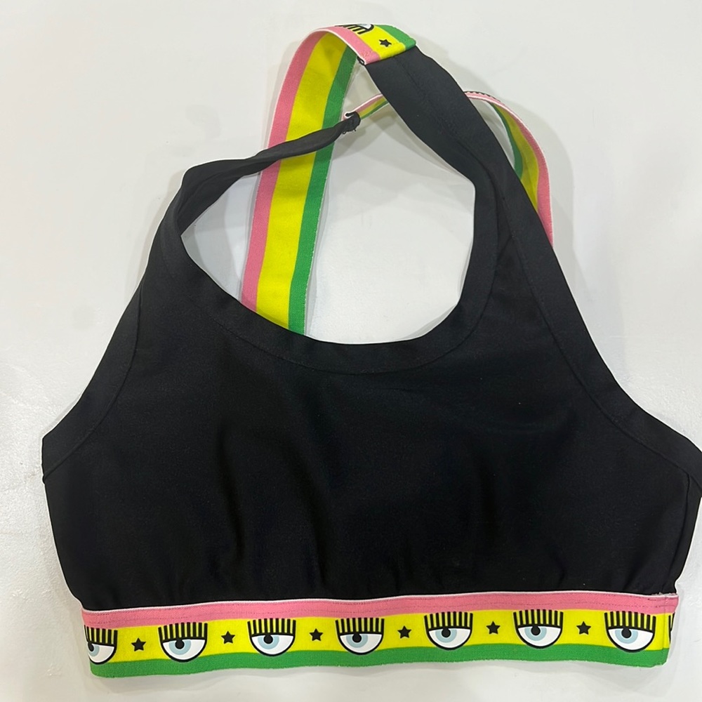 Chiara Ferragni Black Sports Bra